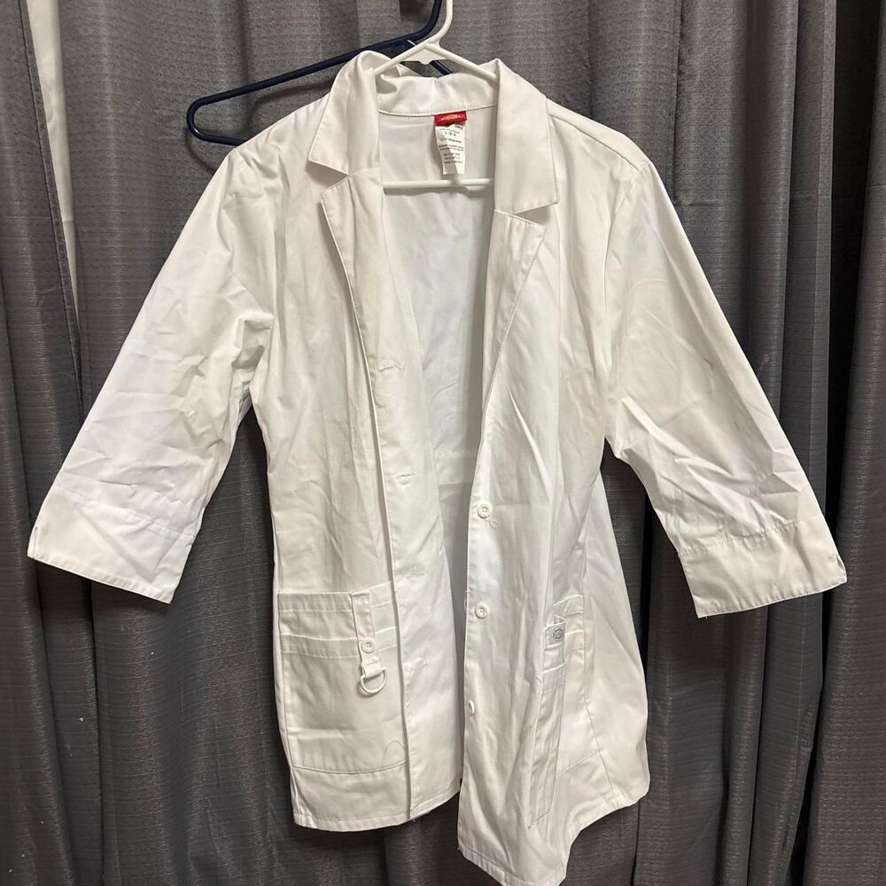 Dickies Women's White Coat